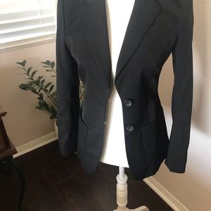 Classic Bebe Black Jacket sz 2 cute back flair